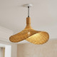 Straw Chandelier Large